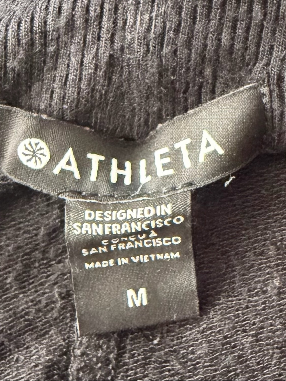 Athleta Black Long Open-Front Lounge Cardigan - Picture 5 of 5
